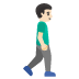 man walking facing right, light skin tone